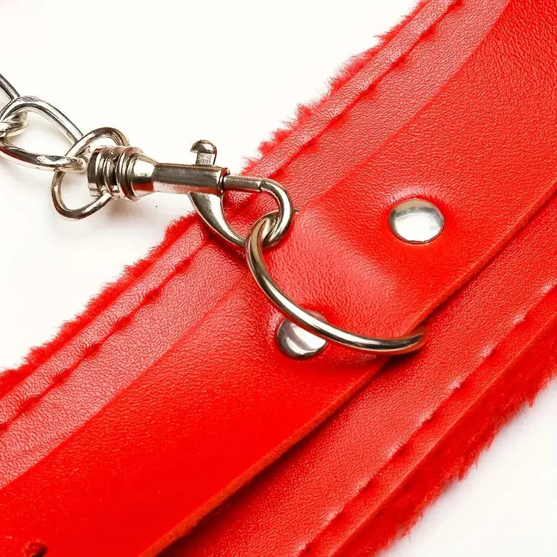 Red Ankle Cuffs Only - Adjustable