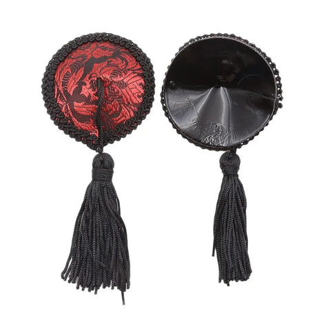 Red & Black Nipple Tassels - Save 25% - Fast Shipping - Sale United Kingdom Stoke-on-trent