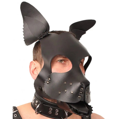 Red Leather Puppy Dog Mask - Save 30% - Fast Shipping - Sale United Kingdom Stoke-on-trent