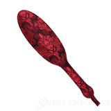 Red Satin Spanking Paddles - Oval