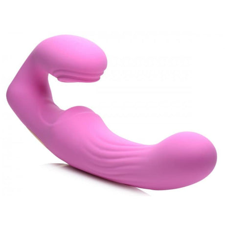 15X U-Pulse Silicone Pulsating and Vibrating Strapless