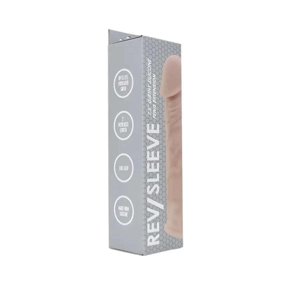 Rev Sleeves 7.5 Inch Girthy Realistic Silicone Penis Extension Sleeve Cock and Extenders United Kingdom Stoke on Trent