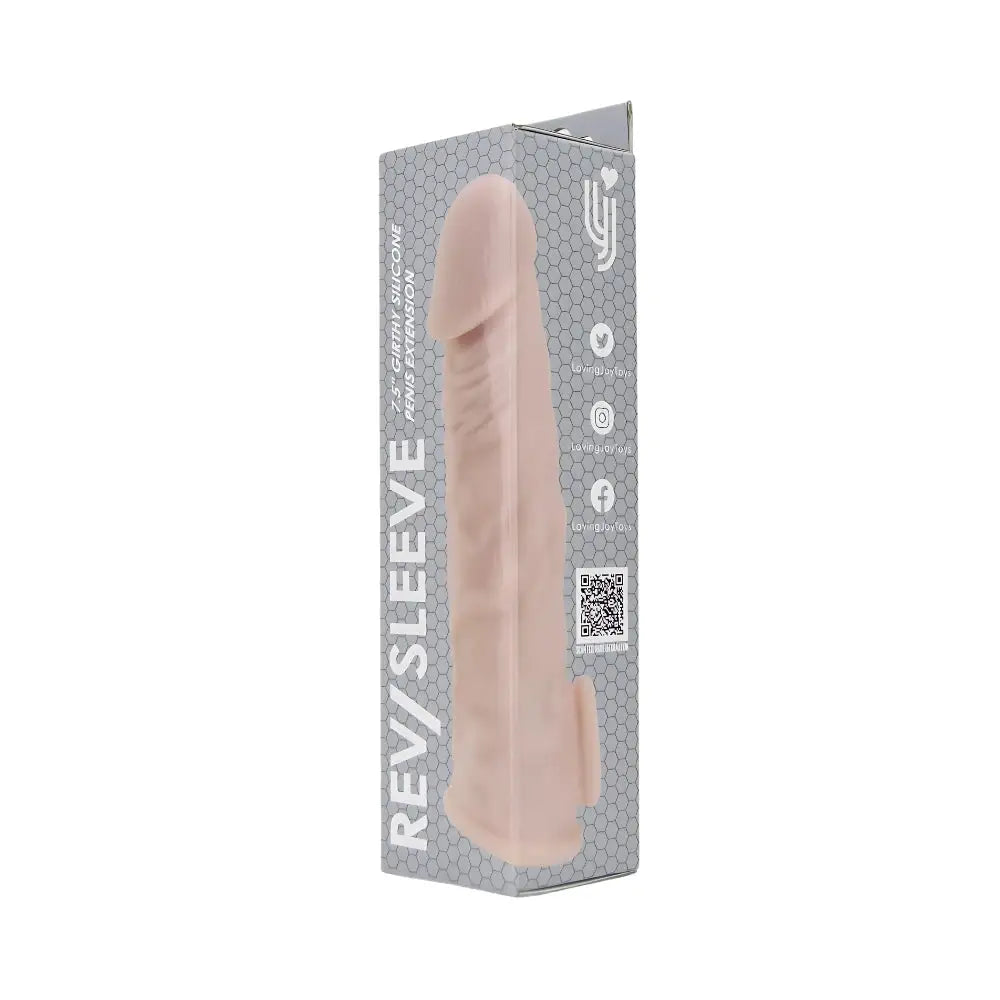 Rev Sleeves 7.5 Inch Girthy Realistic Silicone Penis Extension Sleeve Cock and Extenders United Kingdom Stoke on Trent
