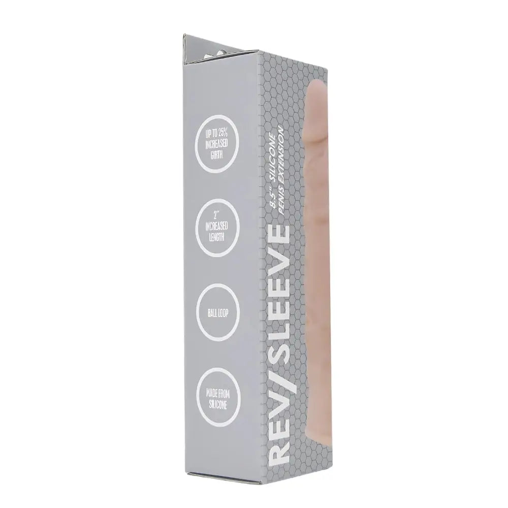 Rev-sleeves 8.5 Inch Realistic Silicone Penis Extension Sleeve - Rev-sleeves - Fast - Cock Sleeves and Extenders United Kingdom