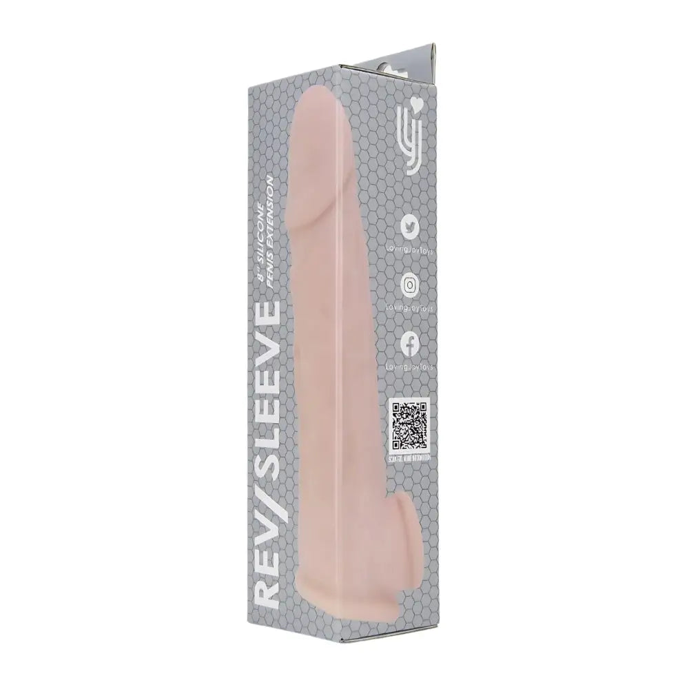 Rev-sleeves 8 Inch Realistic Silicone Penis Extension Sleeve - Rev-sleeves - Fast - Cock Sleeves and Extenders United Kingdom Stoke-on-trent