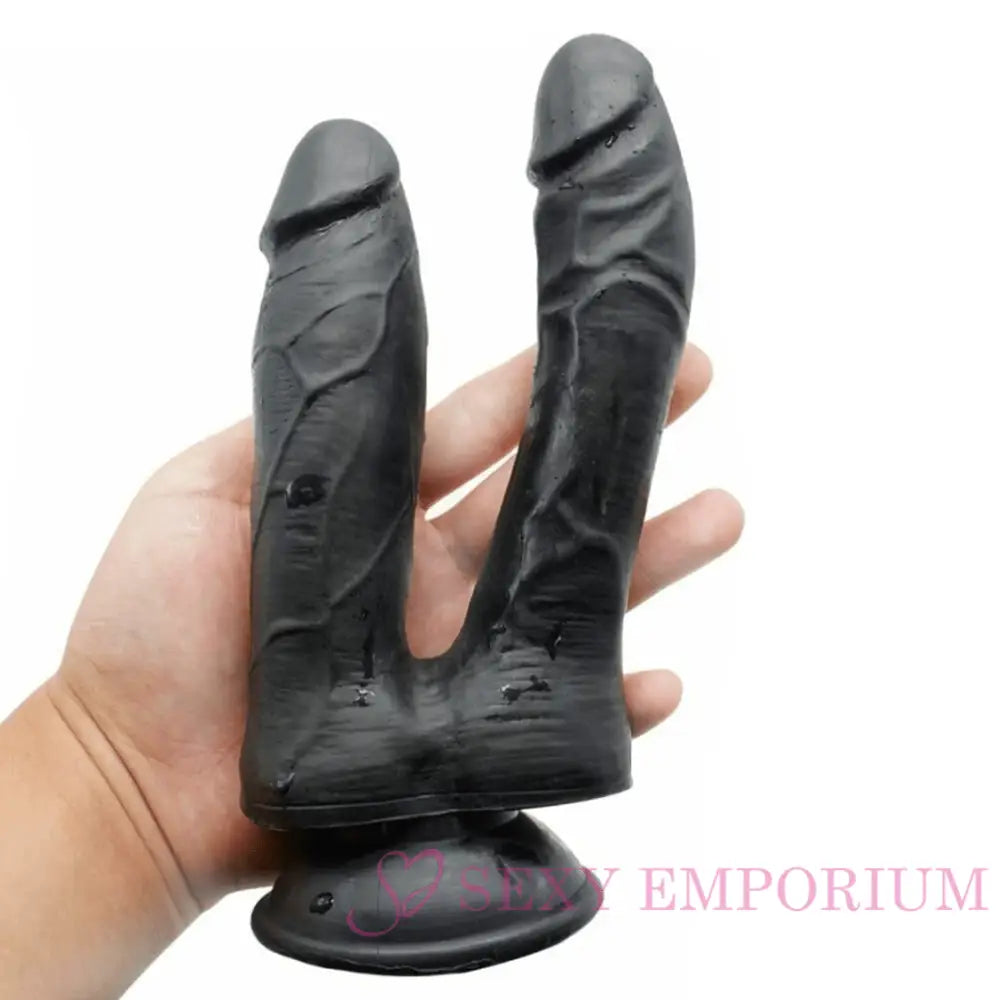 Ribbed Double Strap-on Dildo - Save 15% - Strap-on - Fast Shipping - Sale United Kingdom Stoke-on-trent