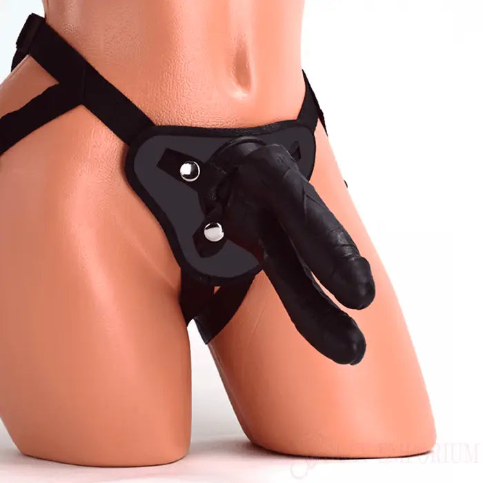 Ribbed Double Strap-on Dildo - Save 15% - Strap-on - Fast Shipping - Sale United Kingdom Stoke-on-trent