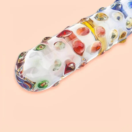 Ribbed Lover 8 Inch Glass Dildo - Dildos - Save 15% - Fast Shipping - United Kingdom Stoke-on-trent