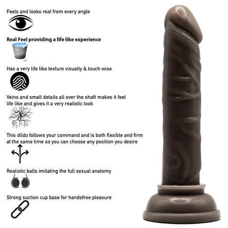 Rich Brown Slimline Backdoor Explorer Dildo 5 Inch - Sex Toys - Save 20% - Fast Shipping | Sexy