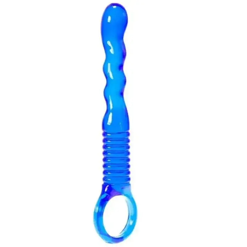 Ridged Anal Teaser Dildo Probe Sex Toy for Women Men Couples Blue Adult - Original Sexy Emporium – our Exclusive Collection United Kingdom