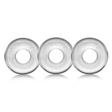 RINGER DONUT Cock Rings Clear 3-pack - Sex Toy