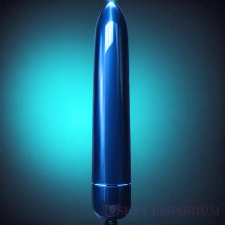 Rocks off 10 Speed Metallic Blue Bullet Vibrator - Save 25% - off - Fast Shipping - United Kingdom Stoke-on-trent