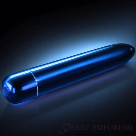 Rocks off 10 Speed Metallic Blue Bullet Vibrator - Save 25% - off - Fast Shipping - United Kingdom Stoke-on-trent