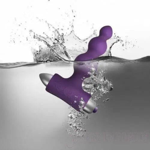 Rocks-off 7 Speed Bubbles Butt Plug Purple - Save 25% - Rocks-off Bubbles - Fast Shipping - Anal Vibrators United Kingdom Stoke-on-trent