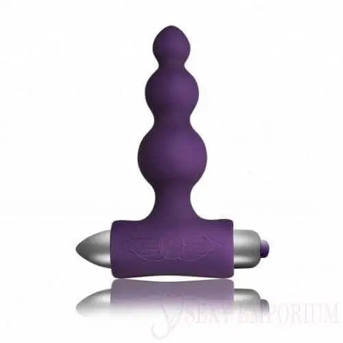 Rocks-off 7 Speed Bubbles Butt Plug Purple - Save 25% - Rocks-off Bubbles - Fast Shipping - Anal Vibrators United Kingdom Stoke-on-trent