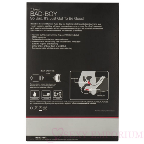 Rocks off Bad Boy - Red - Save 25% - Best Prostate Massager - Sale