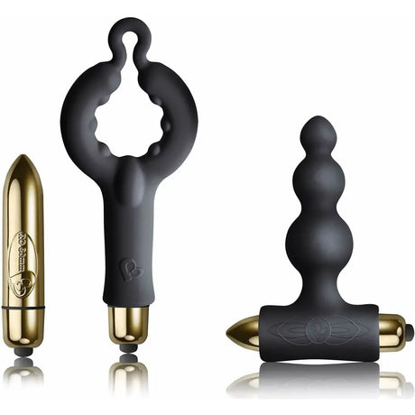 Rocks off be Mine Set Black/gold - Save 25% - off be Black/gold - Fast Shipping - Vibrator United Kingdom Stoke-on-trent