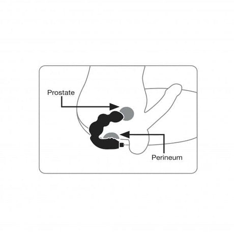Rocks off Big-boy 7 Male Prostate Massagers Black - Save 25% - Anal Dildos