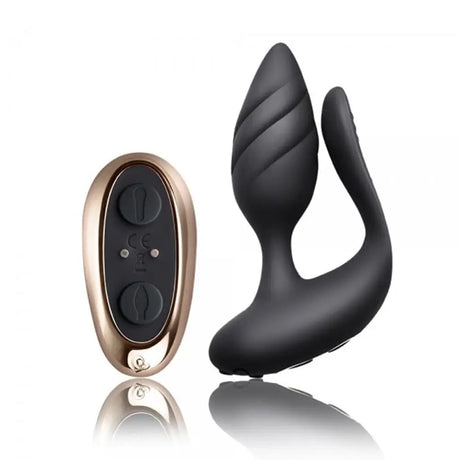 Rocks off Cocktail Remote Control Couples Vibe Black - Save 25% - off - Fast Shipping - Sale United Kingdom Stoke-on-trent