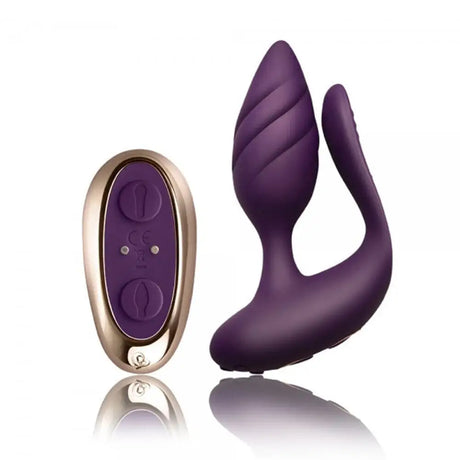 Rocks off Cocktail Remote Control Couples Vibe Purple - Save 30% - off - Fast Shipping - Sale United Kingdom Stoke-on-trent