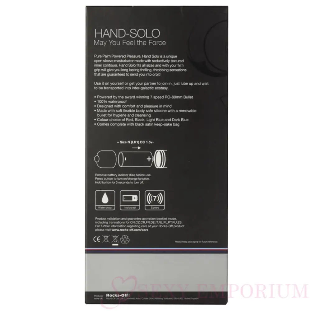Rocks off Hand Solo Red - Save 30% - off - Fast Shipping - Sale United Kingdom Stoke-on-trent