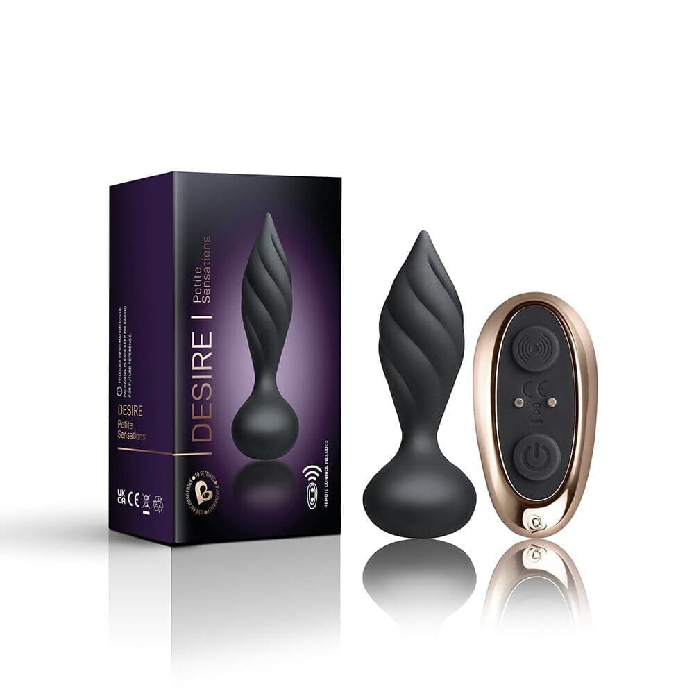 Rocks off Petite Sensations Desire Butt Plug Black - Save 30% - Sale