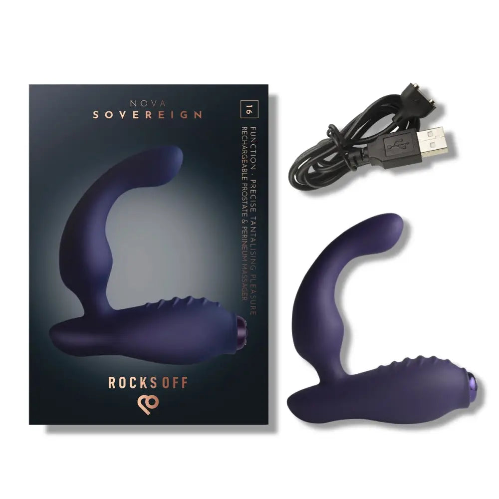 Rocks off Sovereign Rechargeable Prostate Massager - Save 10% - Anal Dildos United Kingdom Stoke-on-trent