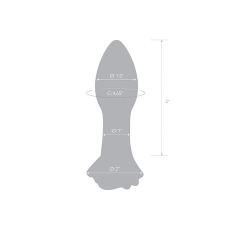 Rosebud Glass Butt Plug - Save 25% - Anal Dildos