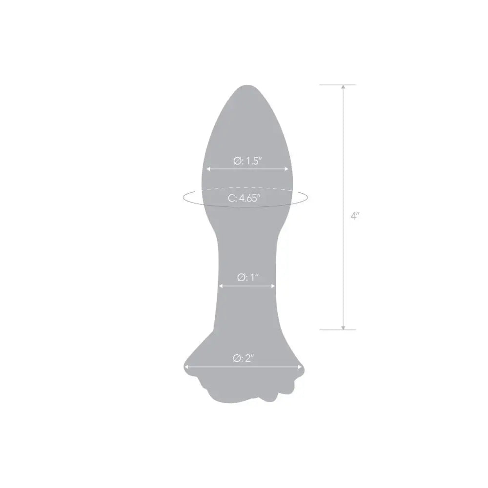 Rosebud Glass Butt Plug - Save 25% - Fast Shipping - Anal Dildos United Kingdom Stoke-on-trent