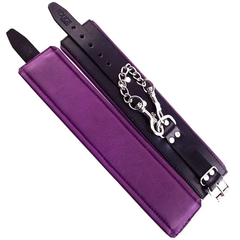 Rouge Garments Ankle Cuffs Padded Purple Trimmed - Save 30% - Fast Shipping - Sale United Kingdom Stoke-on-trent