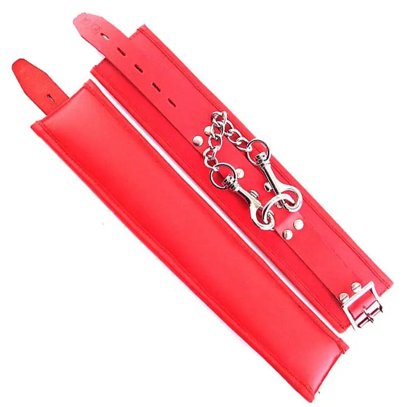Rouge Garments Ankle Cuffs Padded Red - Save 30% - Fast Shipping - Sale United Kingdom Stoke-on-trent