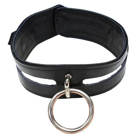 Rouge Garments Leather Fashion Bondage Collar Black - Save 25% - Fast Shipping - Sale United Kingdom Stoke-on-trent