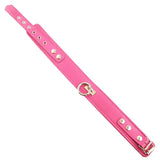 Rouge Garments Plain Pink Leather Collar - Save 30% - Fast Shipping - Sale United Kingdom Stoke-on-trent