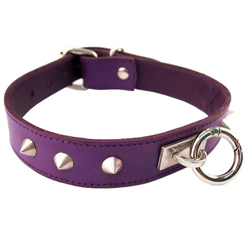 Rouge Garments Purple Studded Oring Collar - Save 30% - Oring - Fast Shipping - Sale United Kingdom Stoke-on-trent