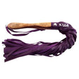Rouge Garments Wooden Handled Purple Leather Flogger - Save 25% - Fast Shipping - Sale United Kingdom Stoke-on-trent