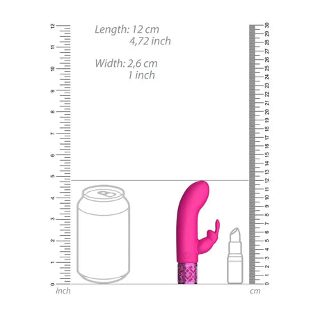 Royal Gems Dazzling Rechargeable Rabbit Bullet Pink - Save 30% - Fast Shipping - Vibrator United Kingdom Stoke-on-trent