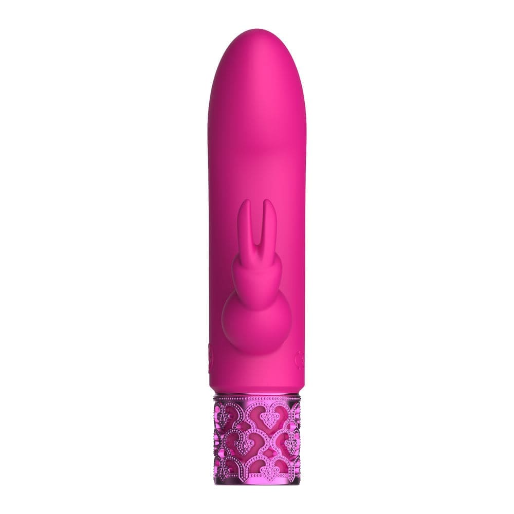 Royal Gems Dazzling Rechargeable Rabbit Bullet Pink - Save 30% - Vibrator