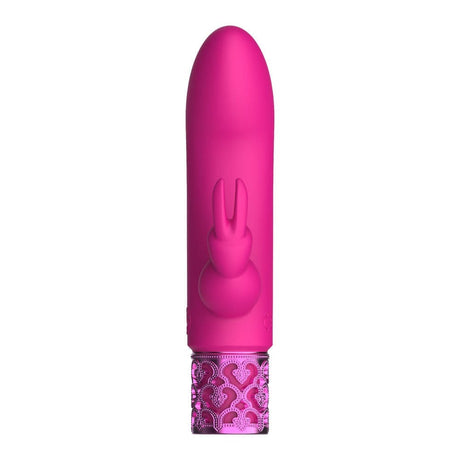 Royal Gems Dazzling Rechargeable Rabbit Bullet Pink - Save 30% - Vibrator