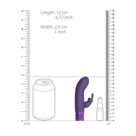 Royal Gems Dazzling Rechargeable Rabbit Bullet Purple - Save 30% - Fast Shipping - Vibrator United Kingdom Stoke-on-trent