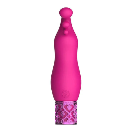 Royal Gems Exquisite Rechargeable Silicone Bullet Pink - Save 25% - Fast Shipping - Vibrator United Kingdom Stoke-on-trent