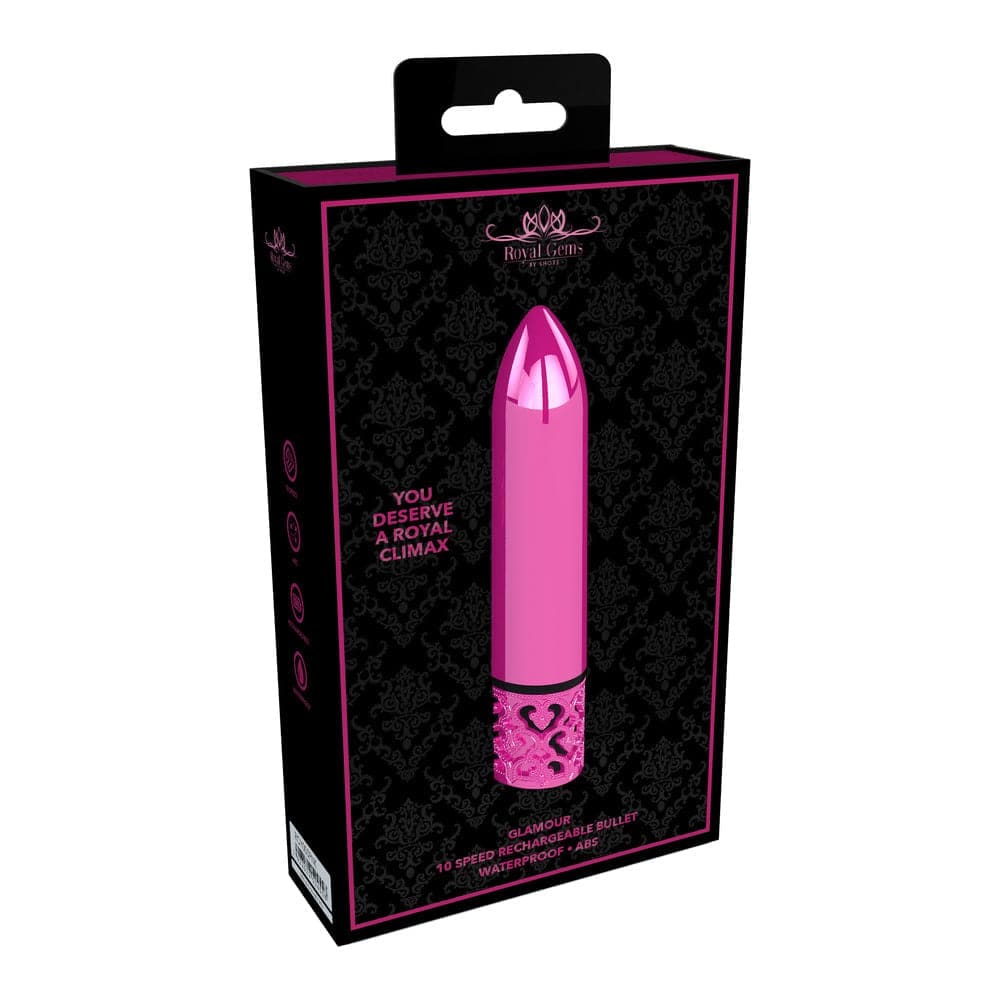 Royal Gems Glamour Rechargeable Bullet Pink - Save 25% - Vibrator