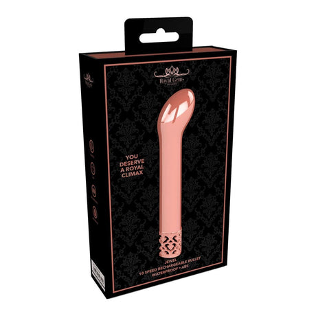 Royal Gems Jewel Rechargeable g Spot Bullet Rose Gold - Save 25% - Vibrator