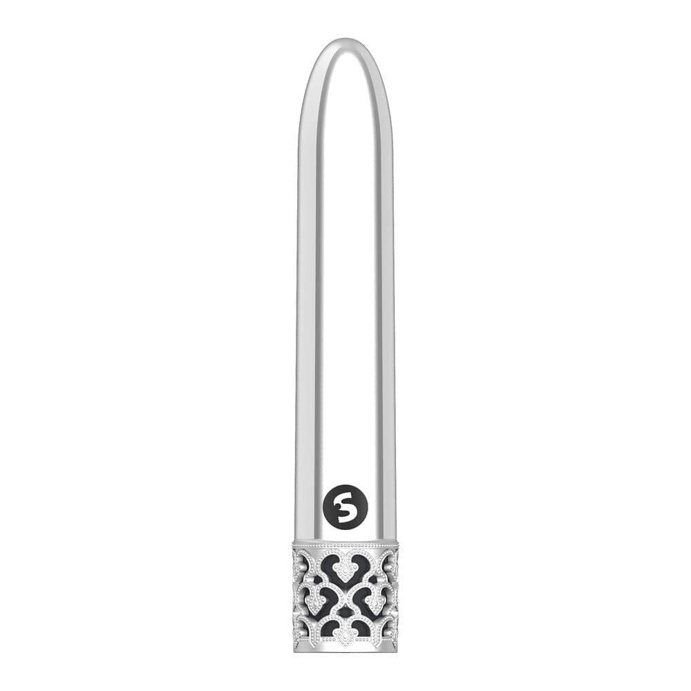 Royal Gems Shiny Rechargeable Bullet Silver - Save 25% - Vibrator