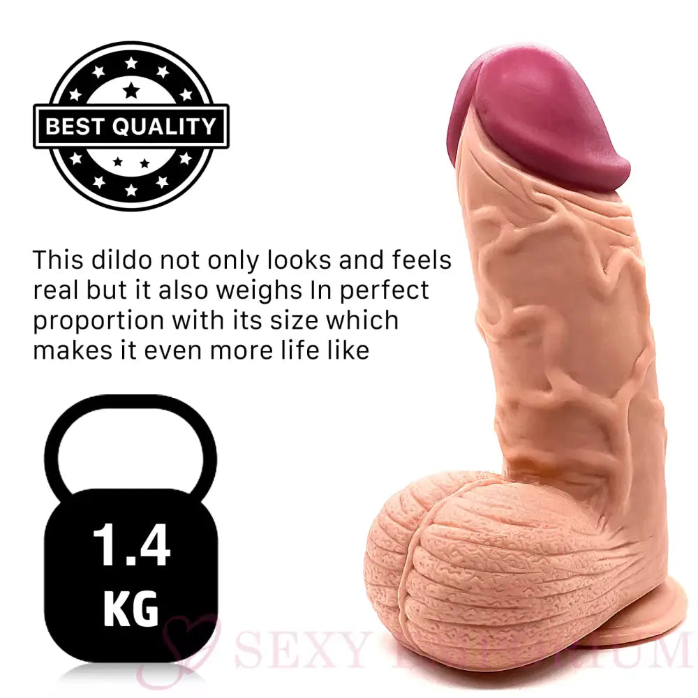 Satan x - Super Xl 10 Inch Suction Cup Dildo Flesh - Dildos - Save 15%