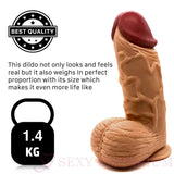 Satan x - Super Xl 10 Inch Suction Cup Dildo Brown - Dildos - Save 15%