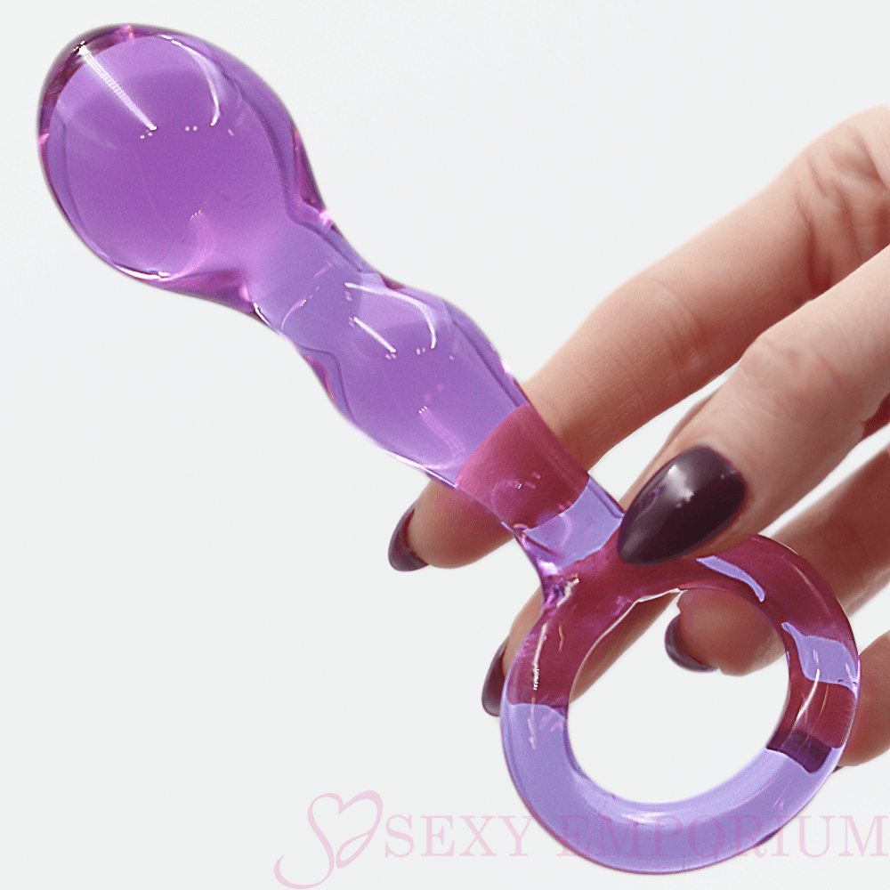 5,9 inch paarse passie anale dildo