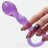 5,9 polegadas de paixão roxa vibrador anal