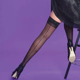 Seamed Line Stockings Plain Burlesque 40s 50s Seamer Vintage Retro - Sale