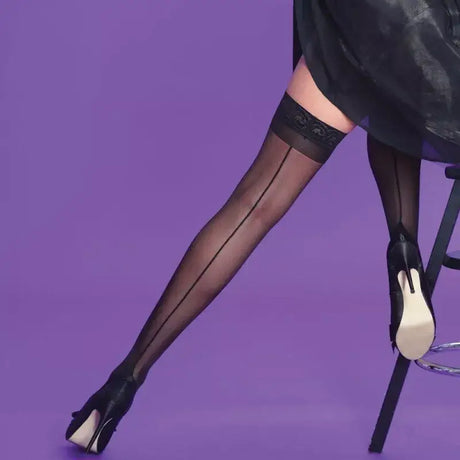 Seamed Line Stockings Plain Burlesque 40s 50s Seamer Vintage Retro - Sale United Kingdom Stoke-on-trent
