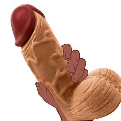 Satan x - Super Xl 10 Inch Suction Cup Dildo Brown - Dildos - Save 15% - x - Xl - Fast Shipping - United Kingdom Stoke-on-trent